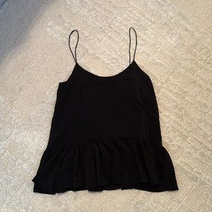 Club Monaco Black Flowy Tank XS